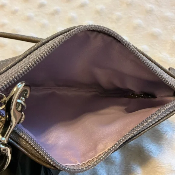 Coach Wristlet with Rose Design - Picture 6 of 7